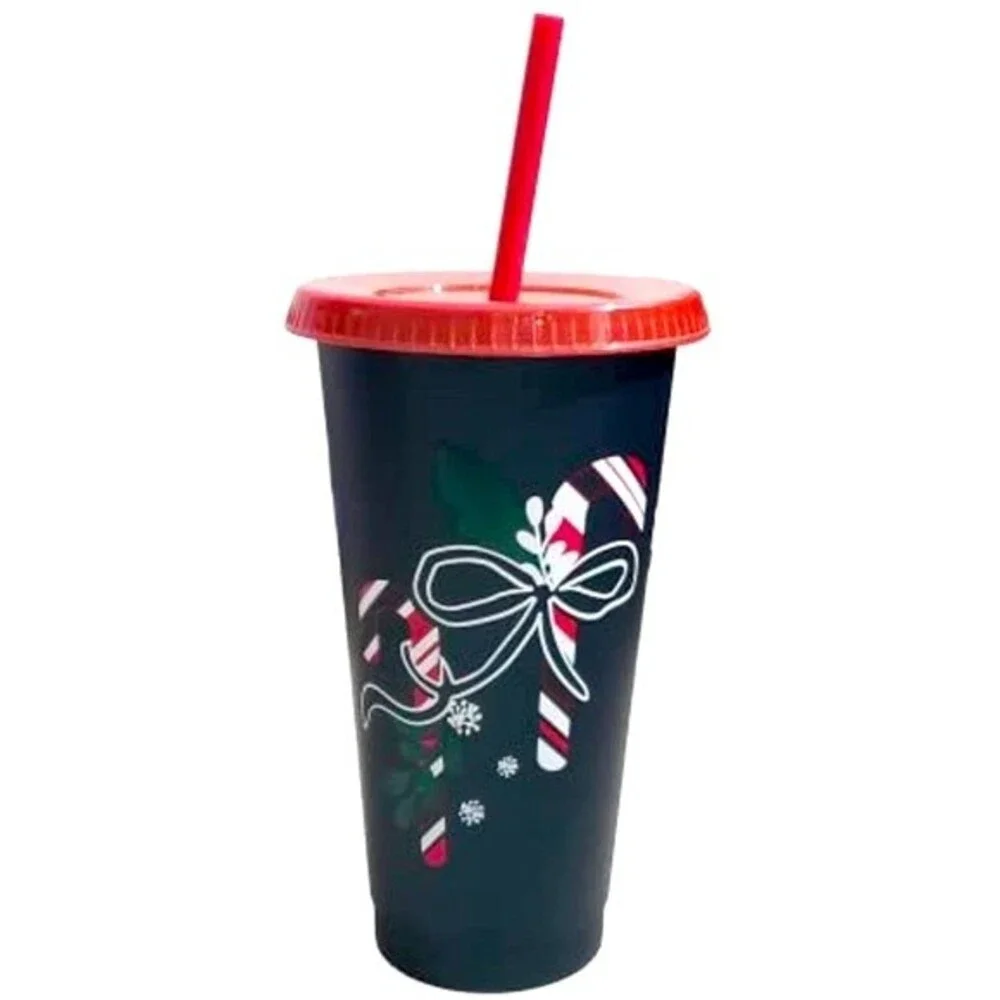 Starbucks 24oz. Reusable Holiday Cold Cup - Candy Canes